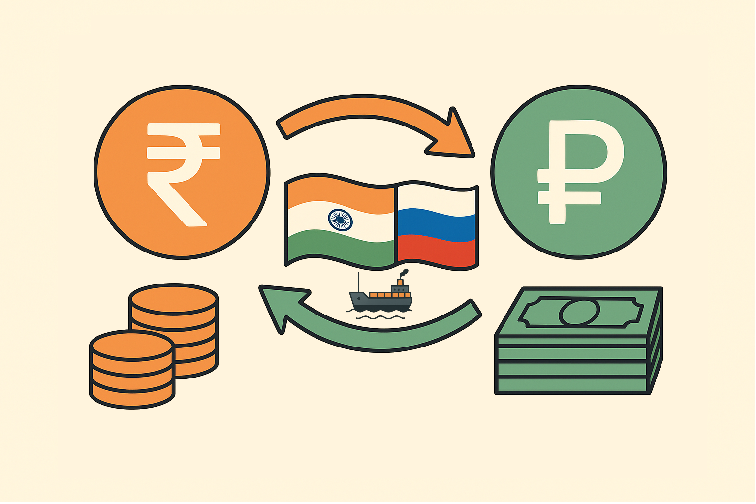 Рупия–рубль: что означает шаг РБИ для торговли с Россией