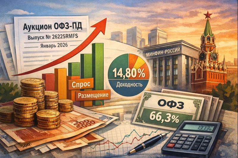 Аукцион ОФЗ-ПД: высокий спрос при сохранении повышенной доходности