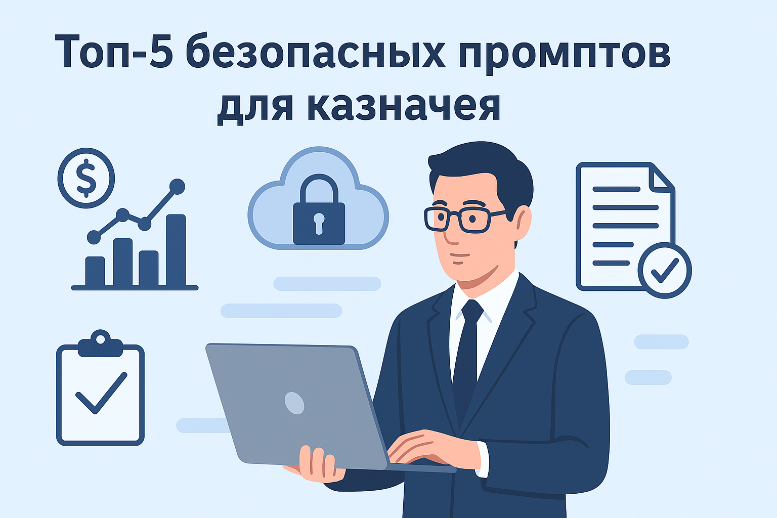Топ-5 безопасных промптов для казначея: как использовать ИИ без риска утечки данных